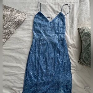 Mermaid sparkly long dress